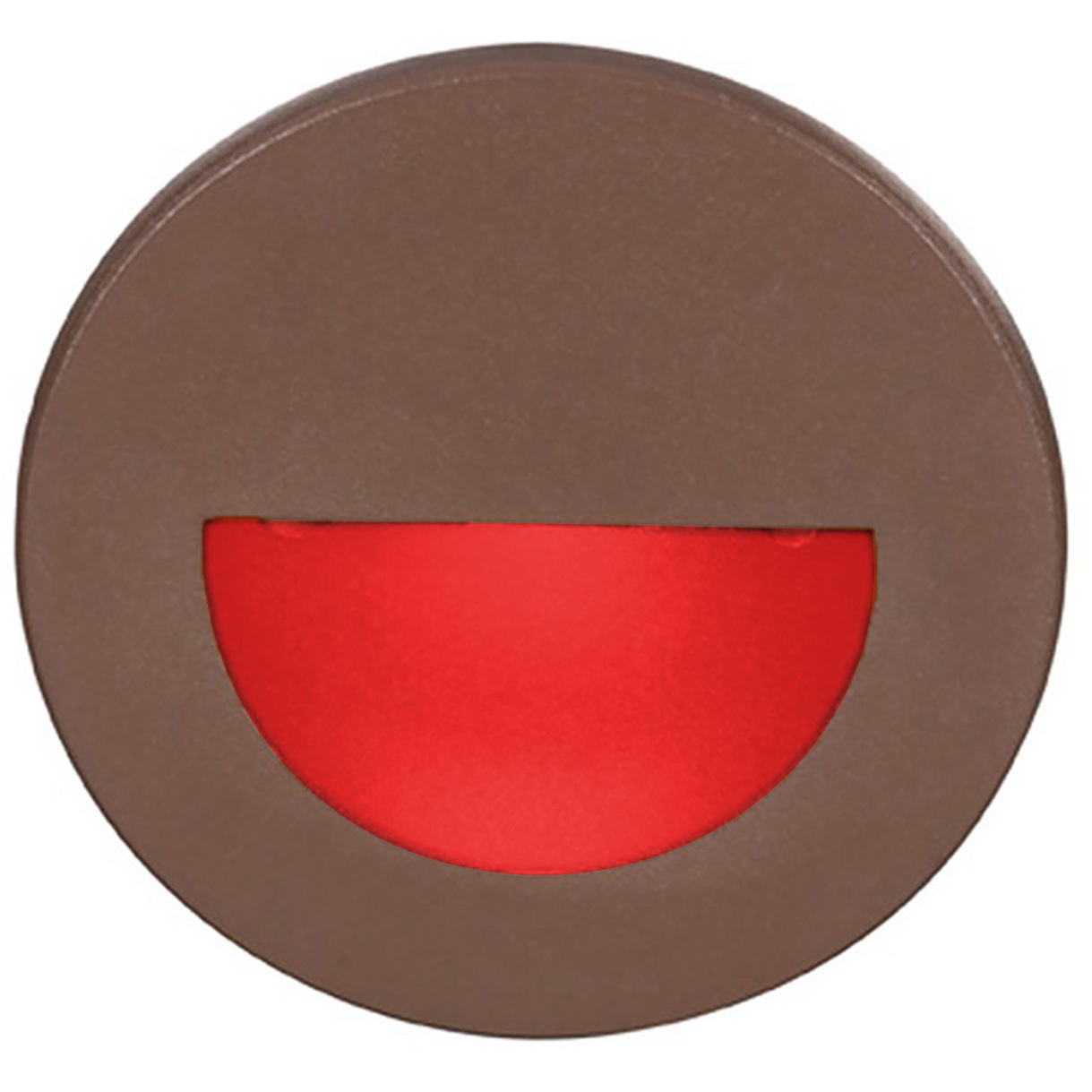 WAC 120V Step Light LED 3 inch Bronze ADA Step and Wall Light in Red, WAC Lighting