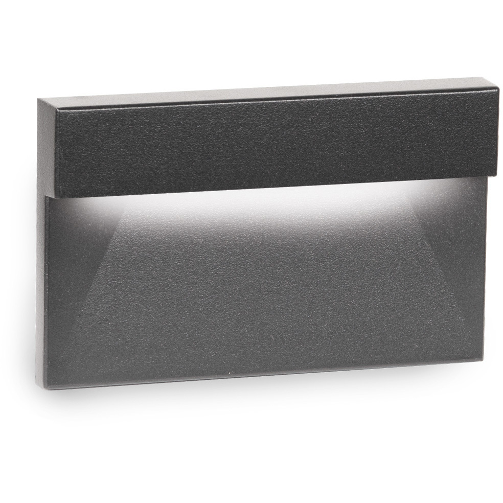 WAC Lighting 4091-30BK Tyler 12 2 watt Black Step and Wall
