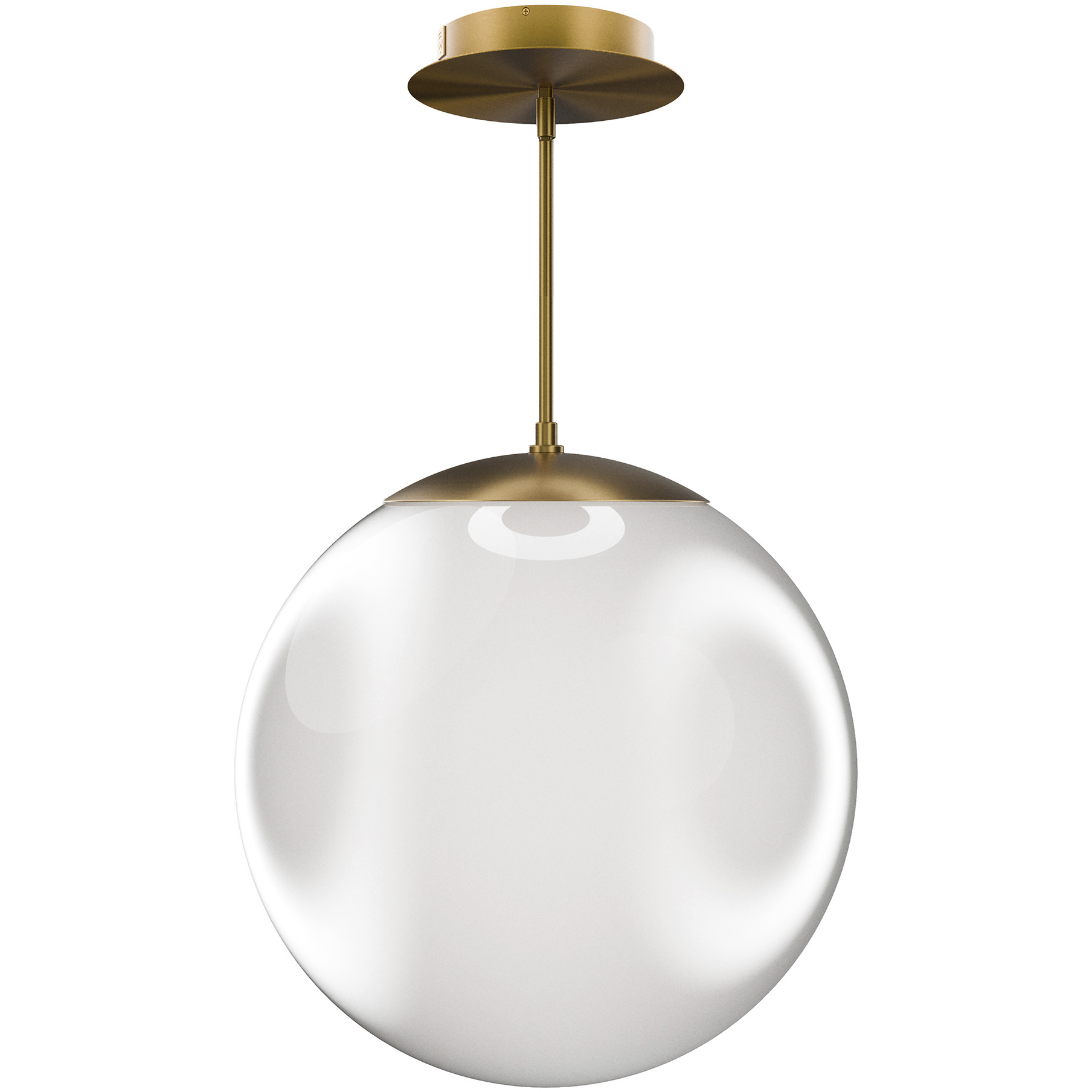 Honeymooner LED 20 inch Aged Brass Pendant Ceiling Light, dweLED