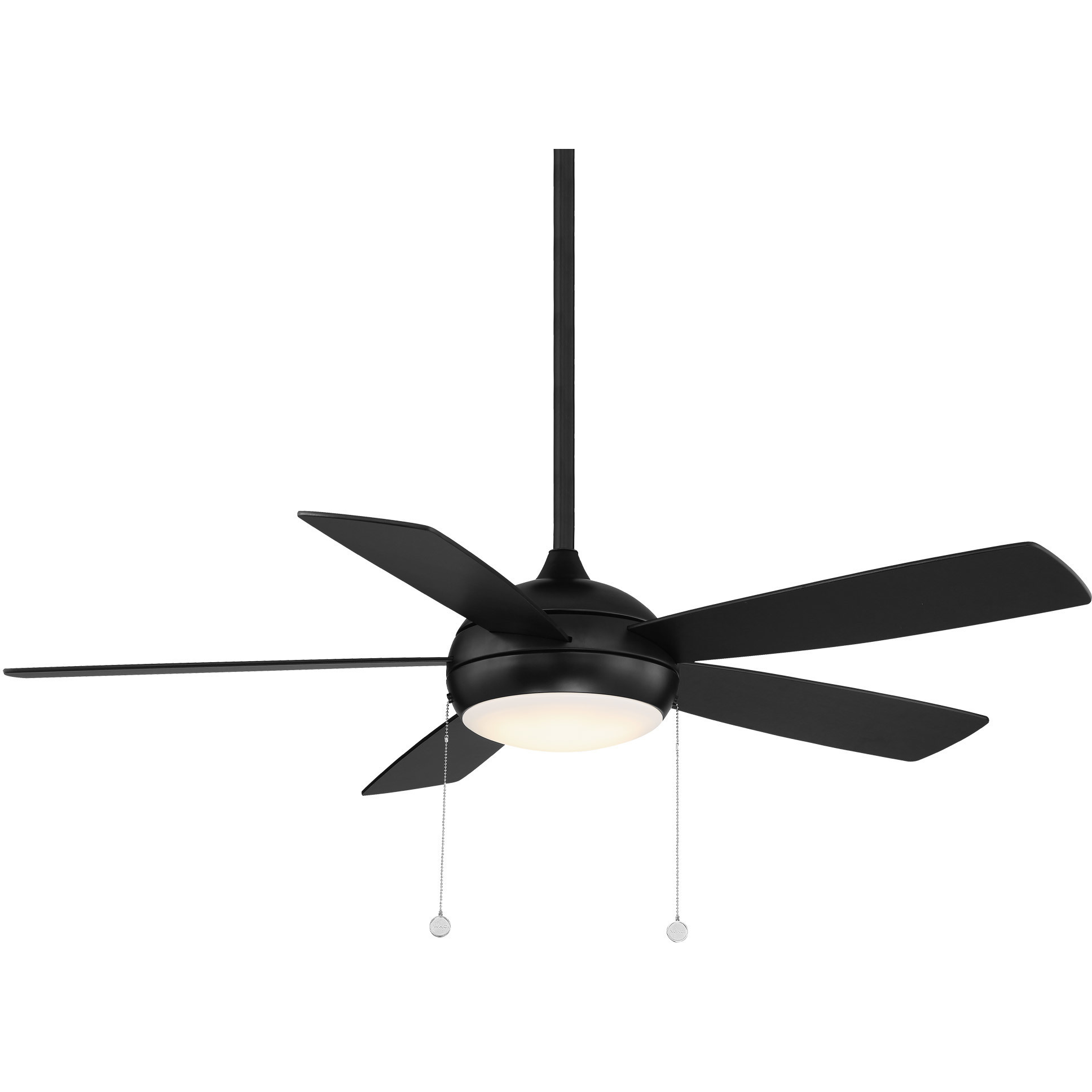 WAC Lighting F-033L-MB Disc II 52 inch Matte Black Downrod Ceiling
