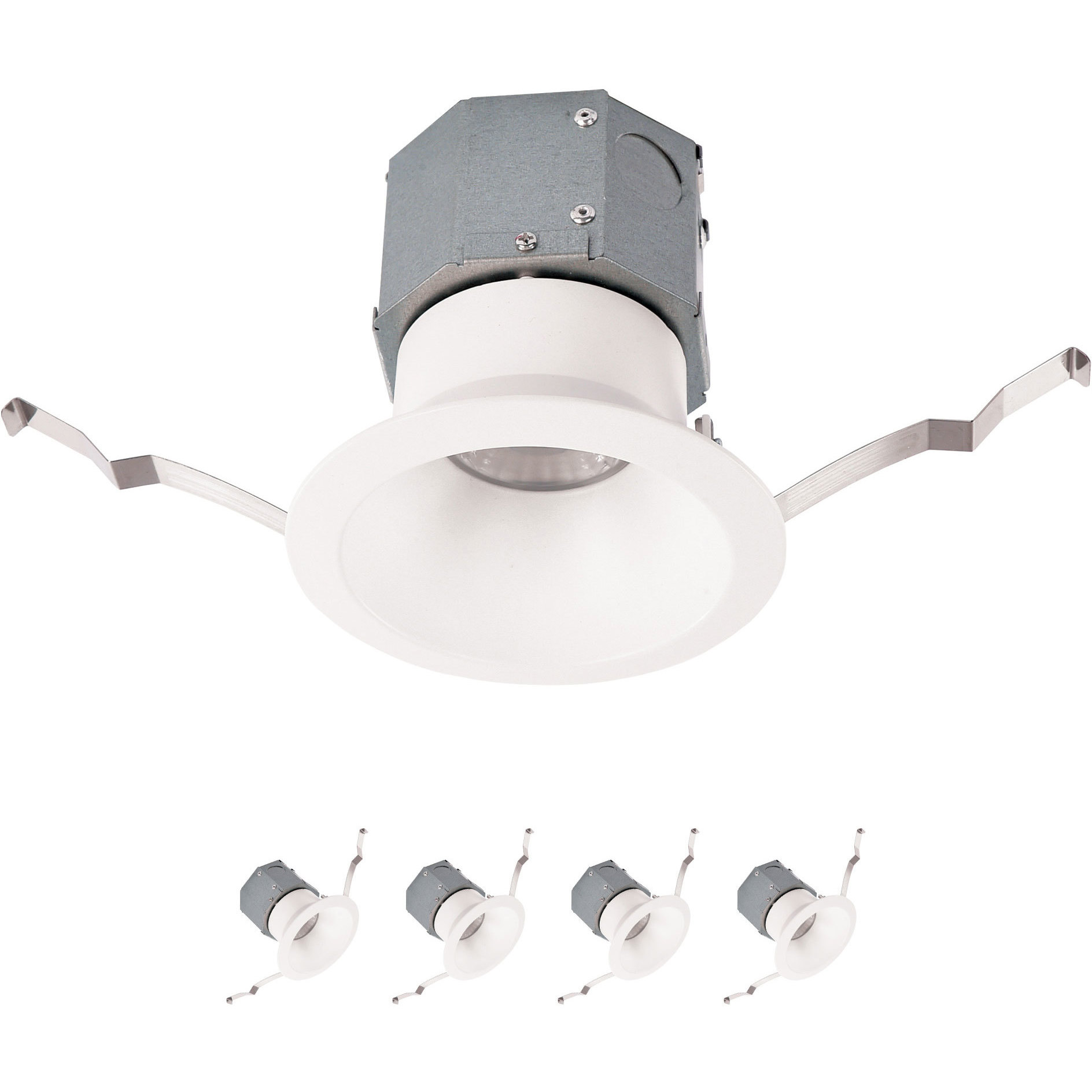 Pop-in LED White Complete Kit Recessed Lighting