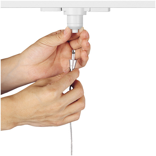 WAC Lighting W Track 1 Light 120V Black Track Accessory Ceiling Light EN-WQ50AR-BK - Open Box
