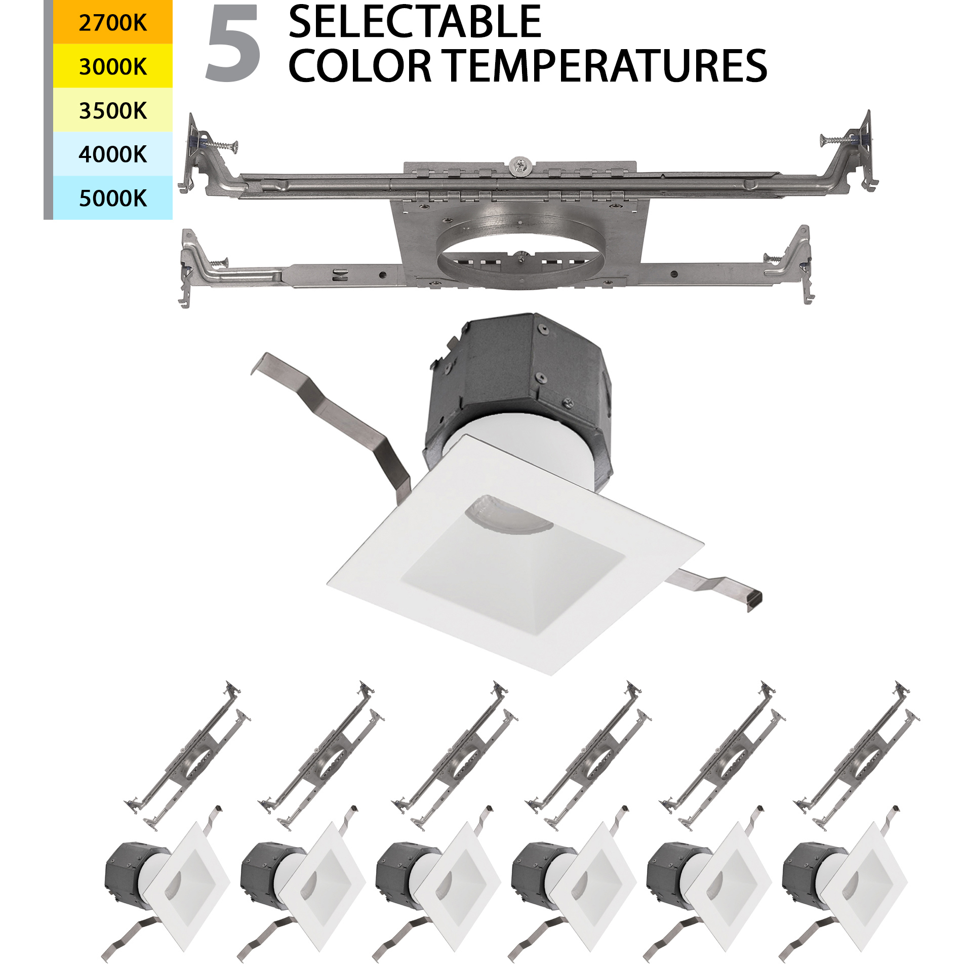 Pop in recessed lighting outlet