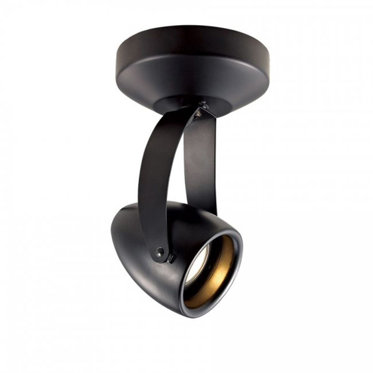 Impulse LED 4.5 inch Black Flush Mount Ceiling Light in 2700K