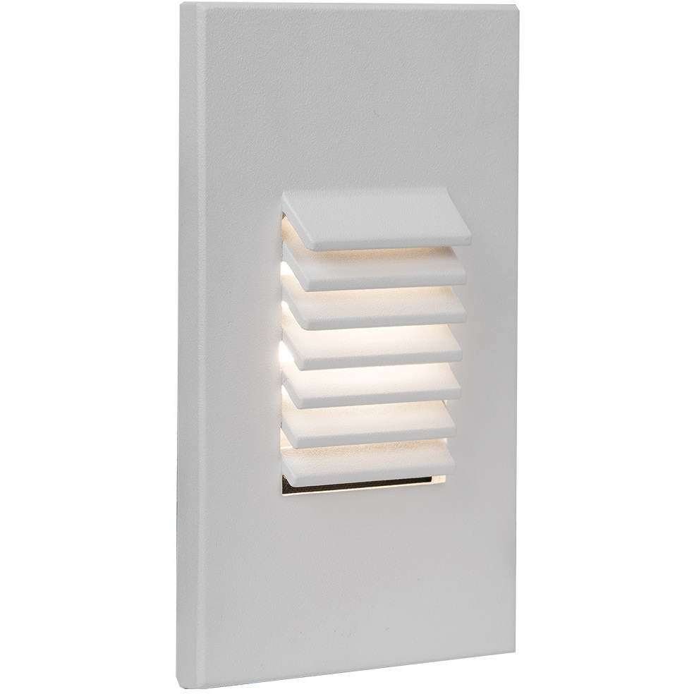 LEDme Step and Wall Lights 277 3 watt White On Aluminum Step Light in Amber