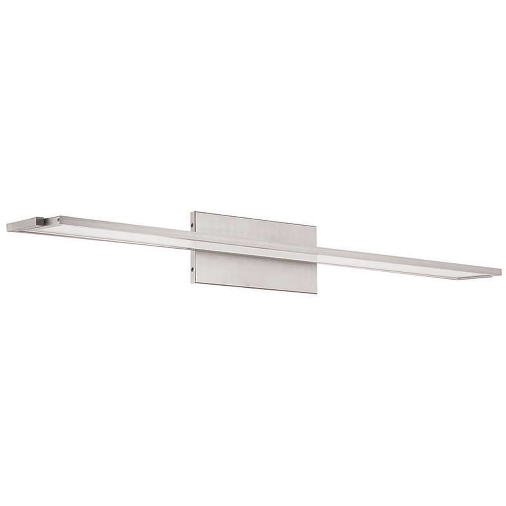 Line LED 36 inch Brushed Aluminum Bath Vanity & Wall Light in 3000K, dweLED