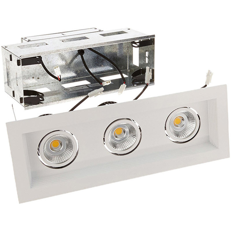 Mini LED Multiple Spots LED White Multiple Recessed Trim in Wide, 3500K