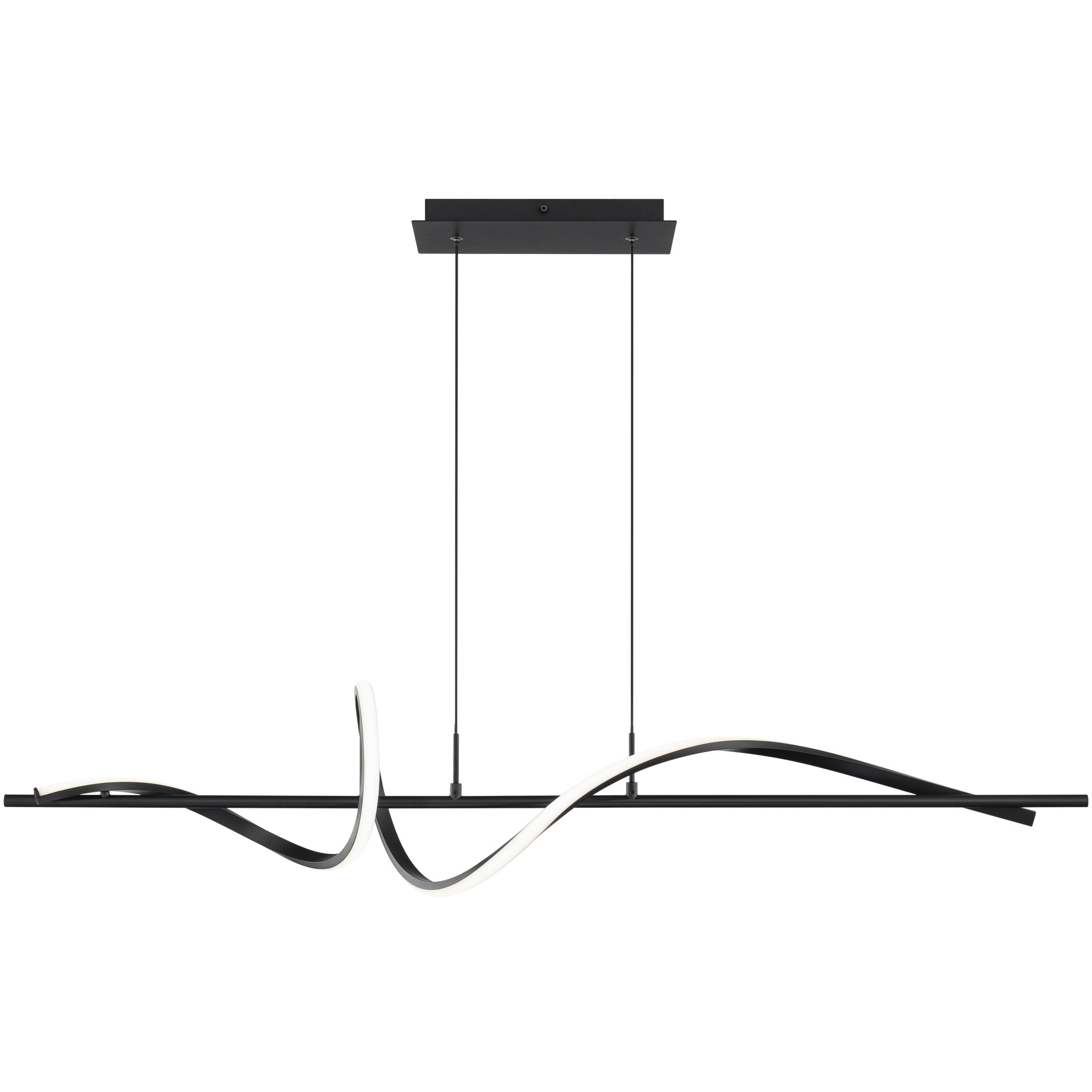 WAC Lighting PD-39443-35-BK Corkscrew Linear Pendant Ceiling Light