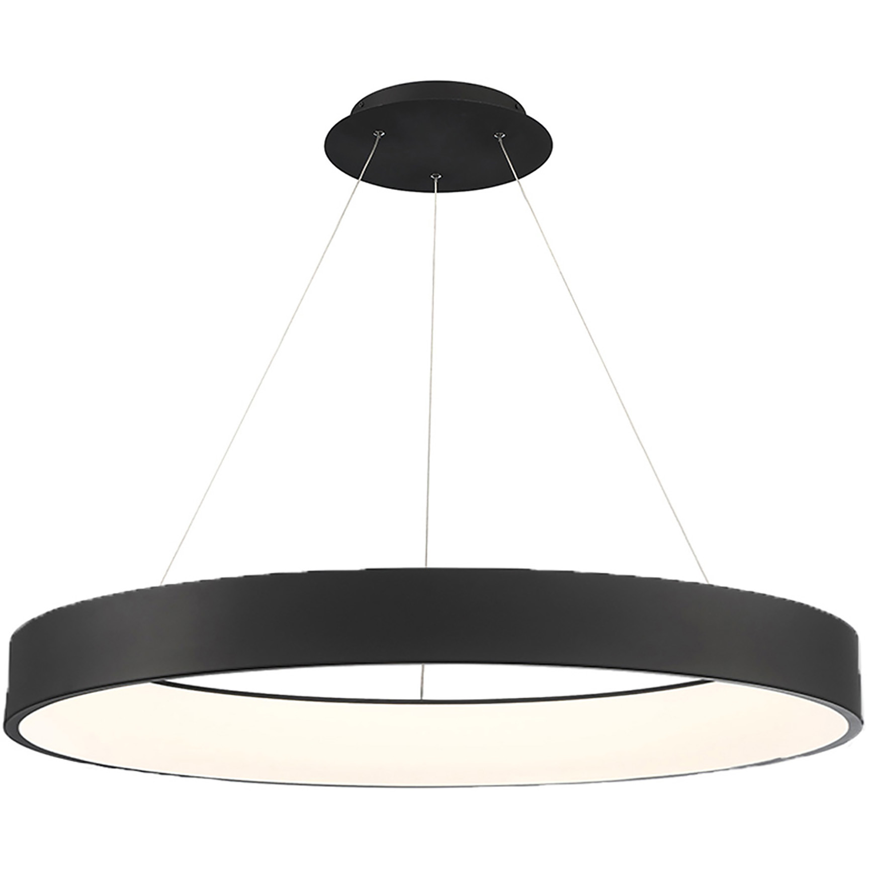 WAC Lighting PD-33743-BK Corso LED 43 inch Black Pendant Ceiling Light in  43in, dweLED