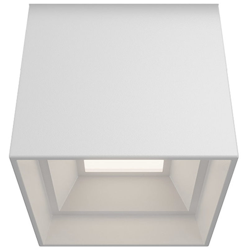Downtown LED 3.5 inch White Outdoor Flush Mount in 3000K, dweLED