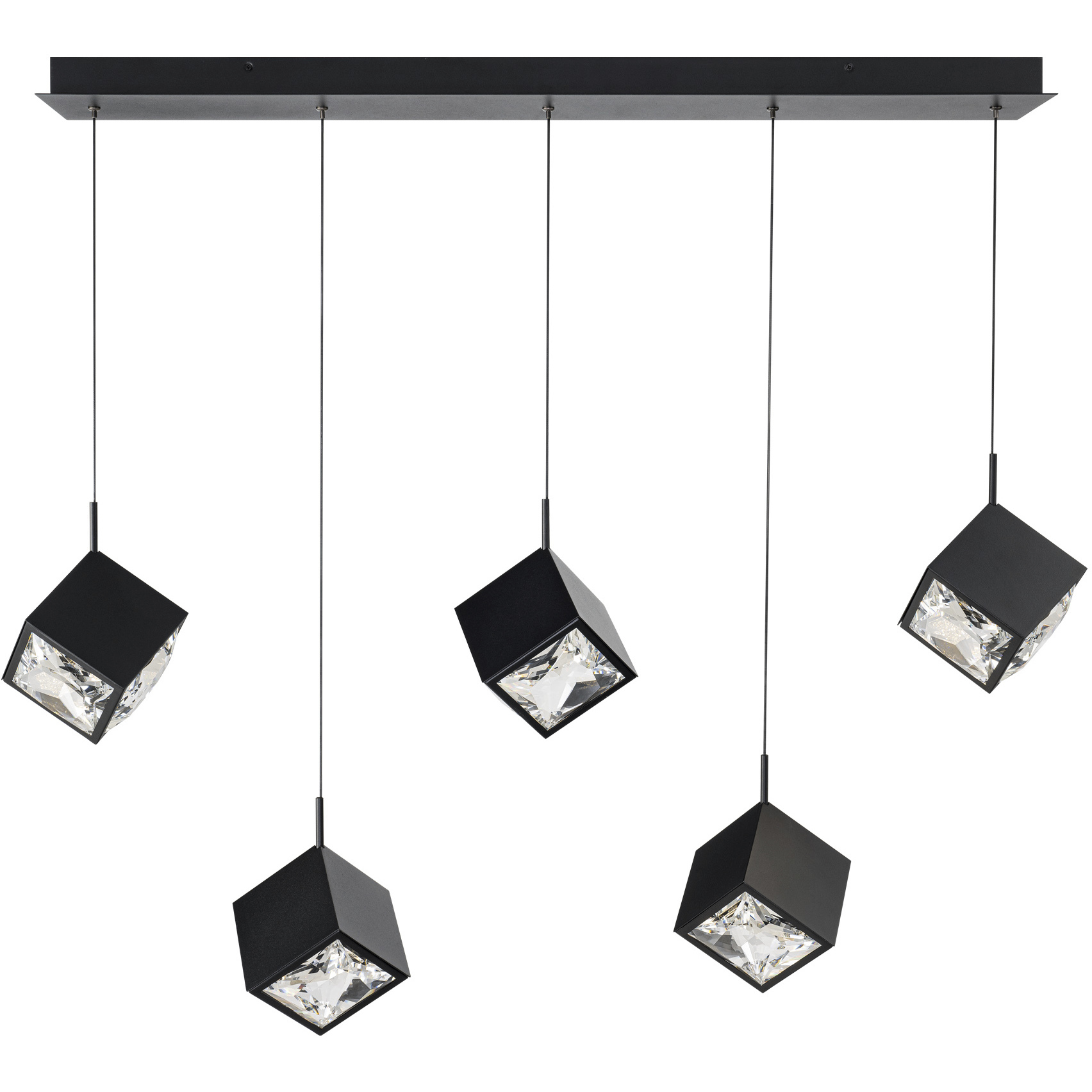 WAC Lighting PD-29305L-BK Ice Cube LED 7.75 inch Black Multi-Light