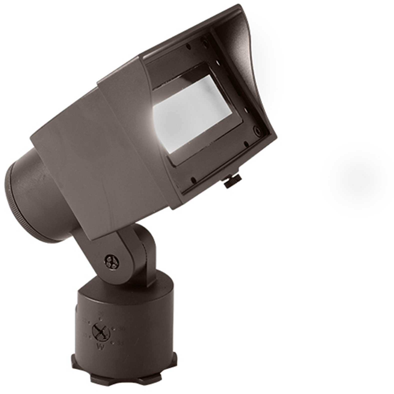 Adjustable Wall Wash Bronze Low Voltage Wall Wash in 2700K Warm LED, WAC Landscape