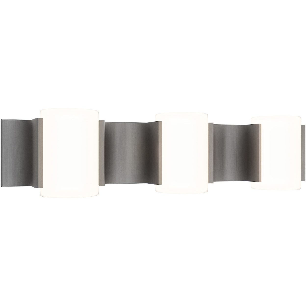 Circle Line LED 24.38 inch Brushed Nickel Bath Vanity & Wall Light, dweLED