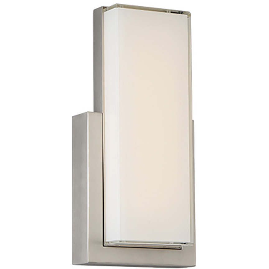Corbusier LED 7.13 inch Satin Nickel Bath Vanity & Wall Light, dweLED