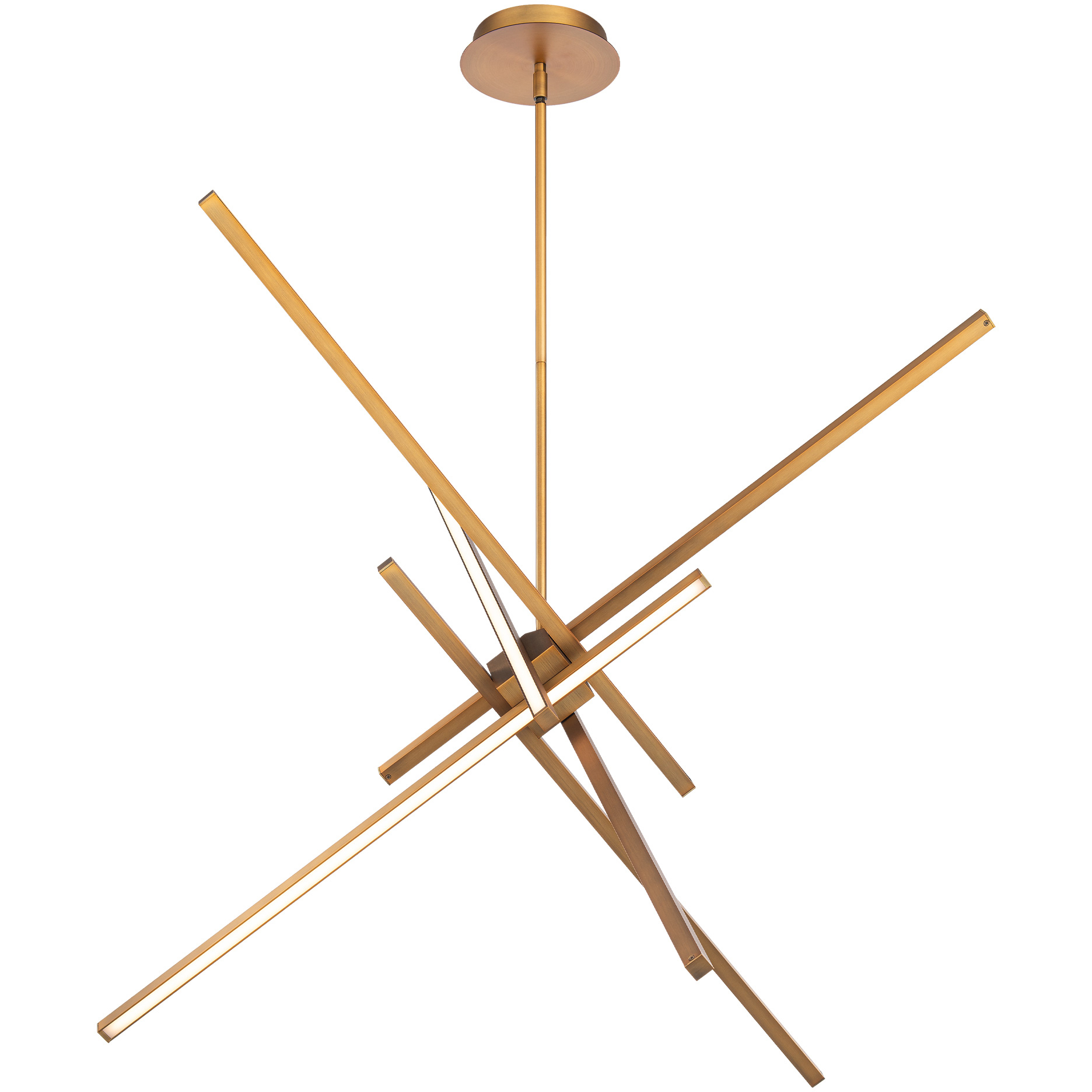 Light rods led chandelier best sale