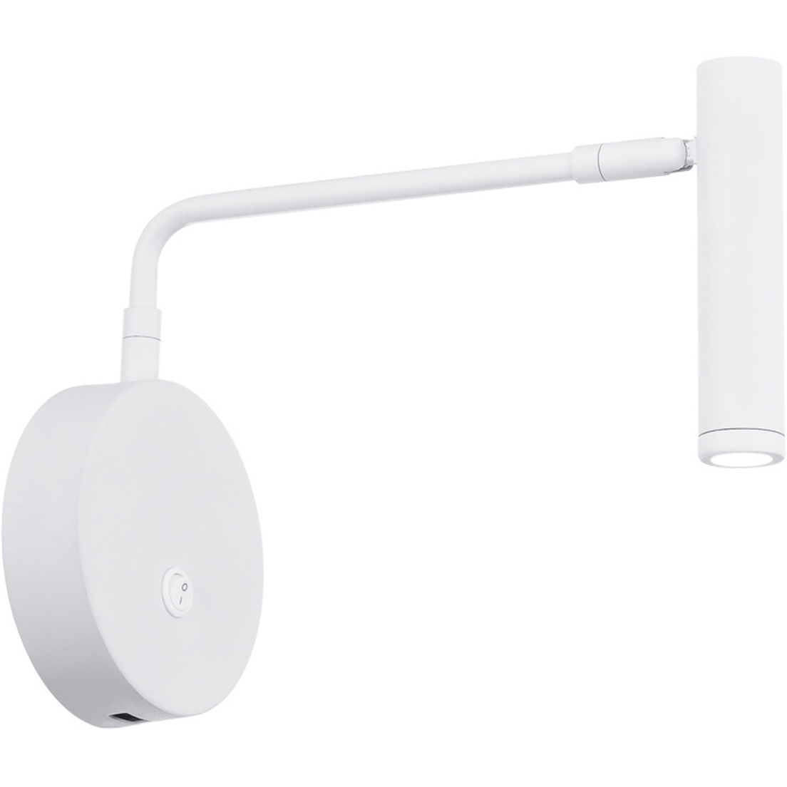 Sprig Reading Light Wall Light in White, dweLED