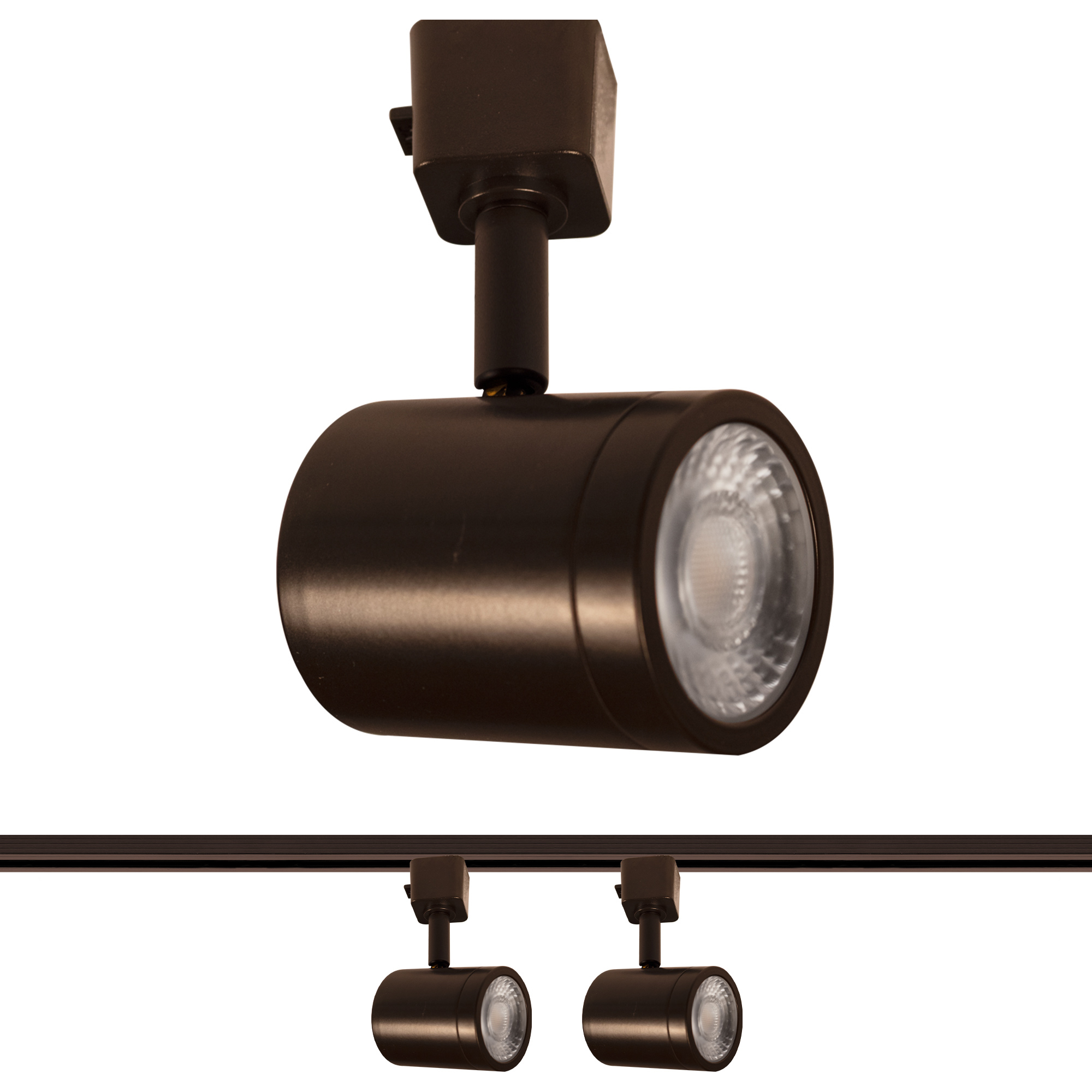 WAC Lighting H 8010 30 DB 2 Charge 1 Light 120 Dark Bronze H Track