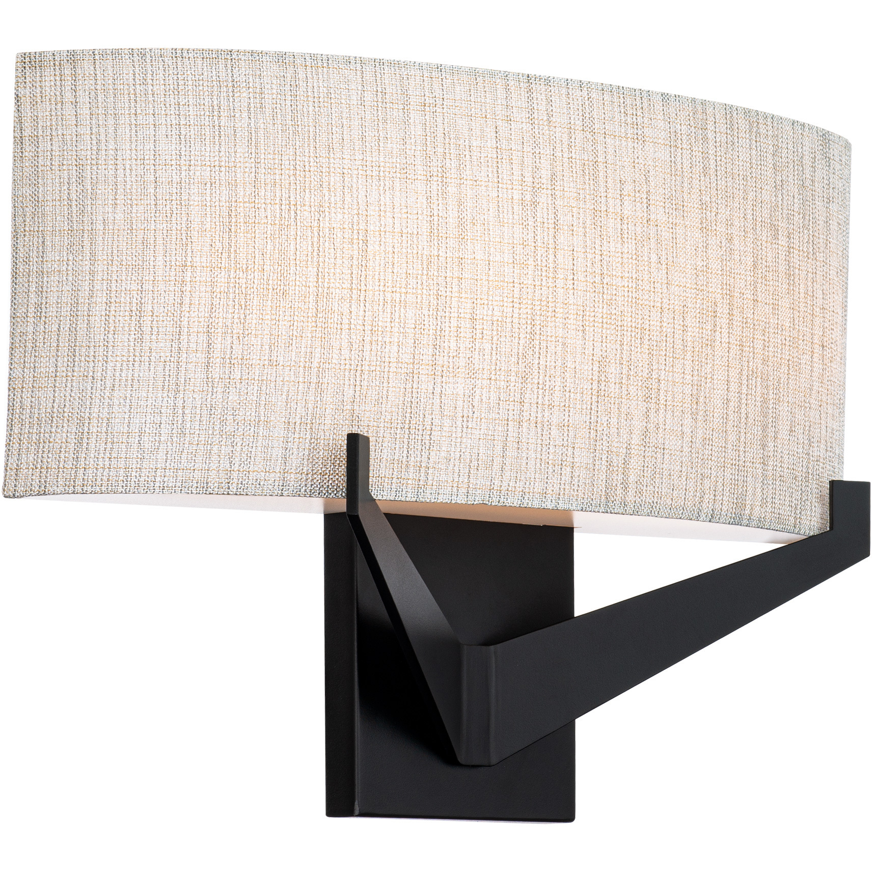WAC Lighting WS-47116-30-BK Fitzgerald Wall Sconce Wall Light in
