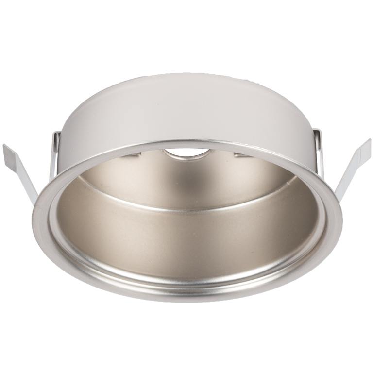 LED Button Light 2.63 inch Brushed Nickel Puck Light