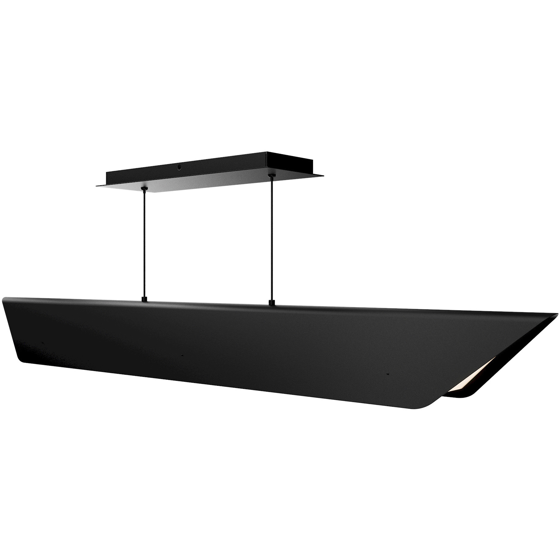 Shipmate LED 48 inch Black Linear Pendant Ceiling Light, dweLED
