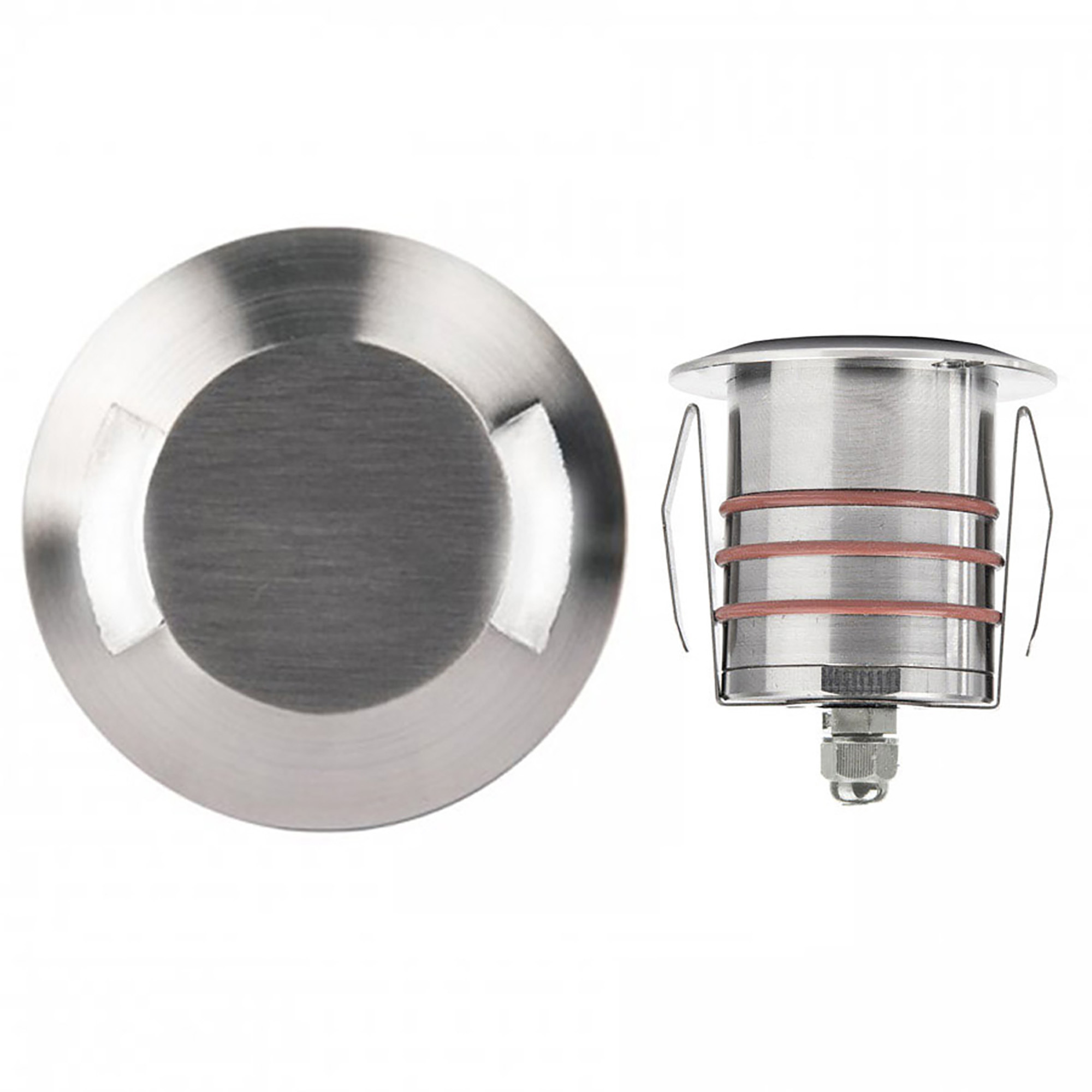 Inground Recessed Light 12 4.1 watt Stainless Steel Path Indicator Light in 3000K Warm White LED, WAC Landscape