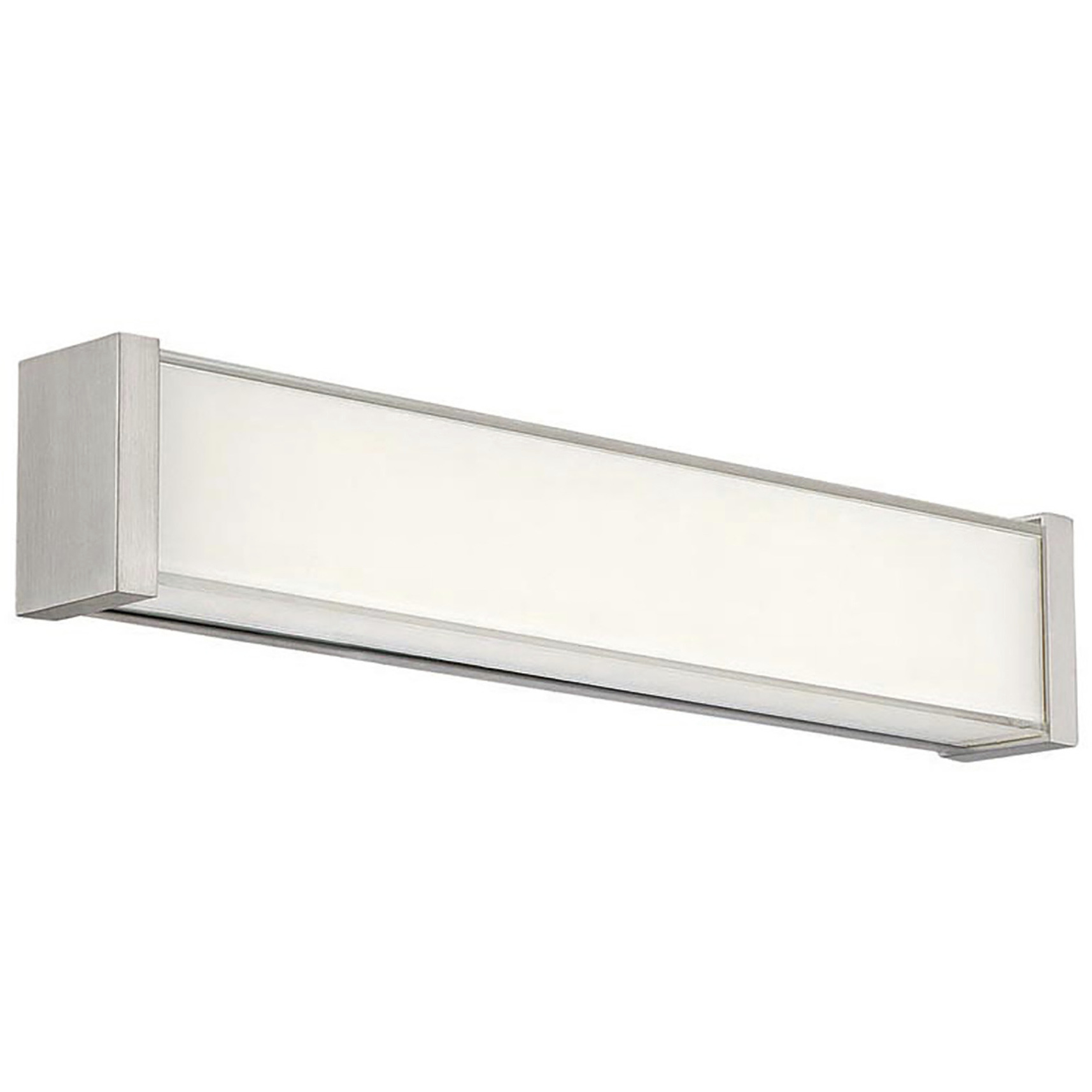 Svelte LED 16.5 inch Brushed Nickel Bath Vanity & Wall Light in 3000K, dweLED