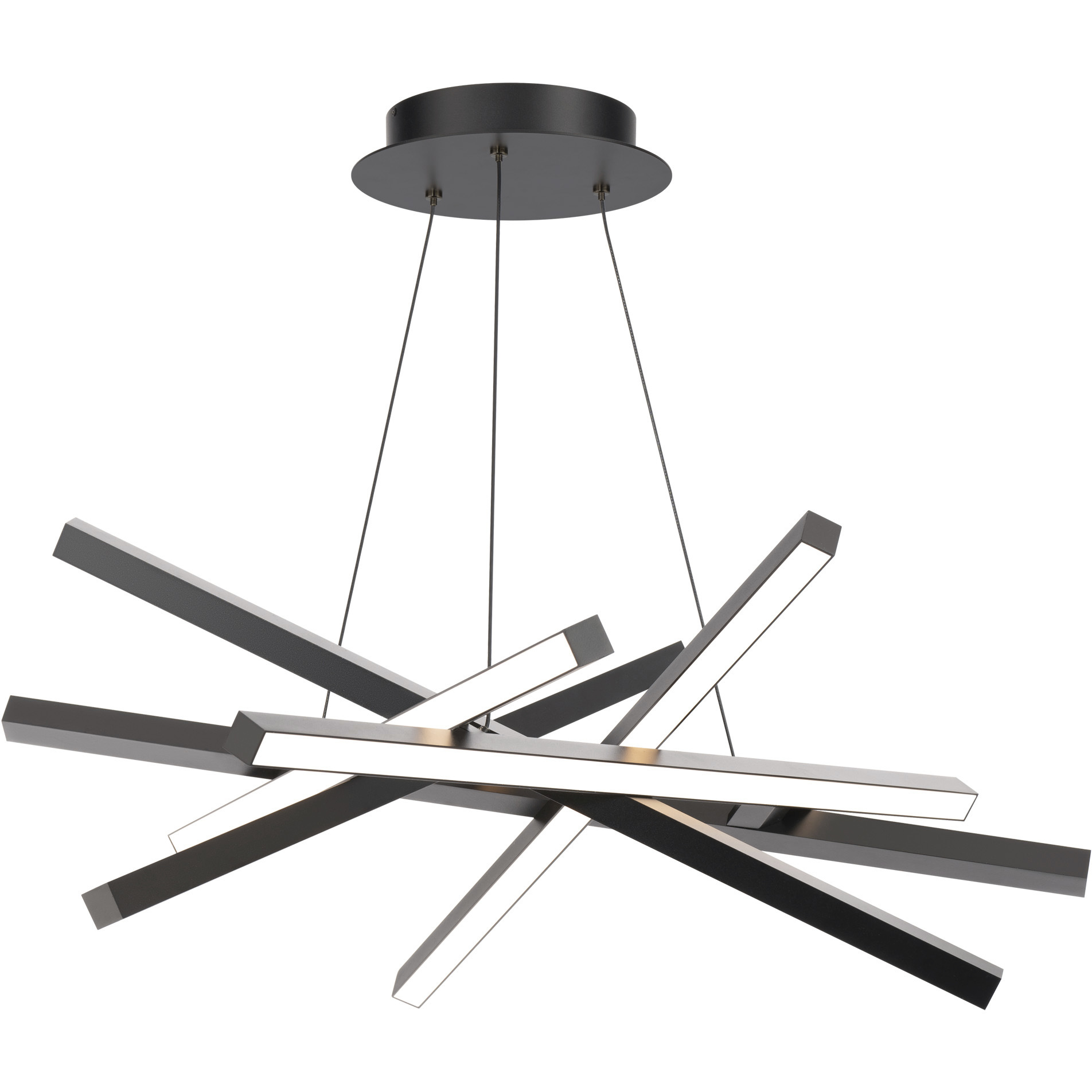 WAC Lighting PD-73134-BK Parallax LED 30 inch Black Pendant