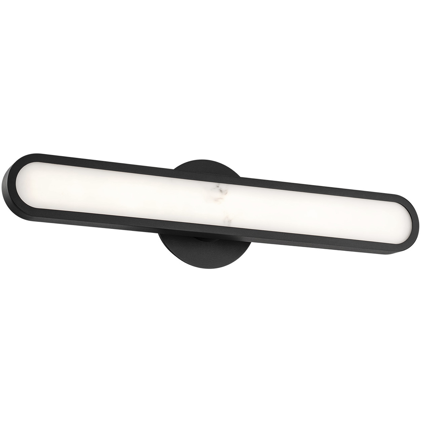 Serena LED 24 inch Black Bath Vanity & Wall Light, dweLED