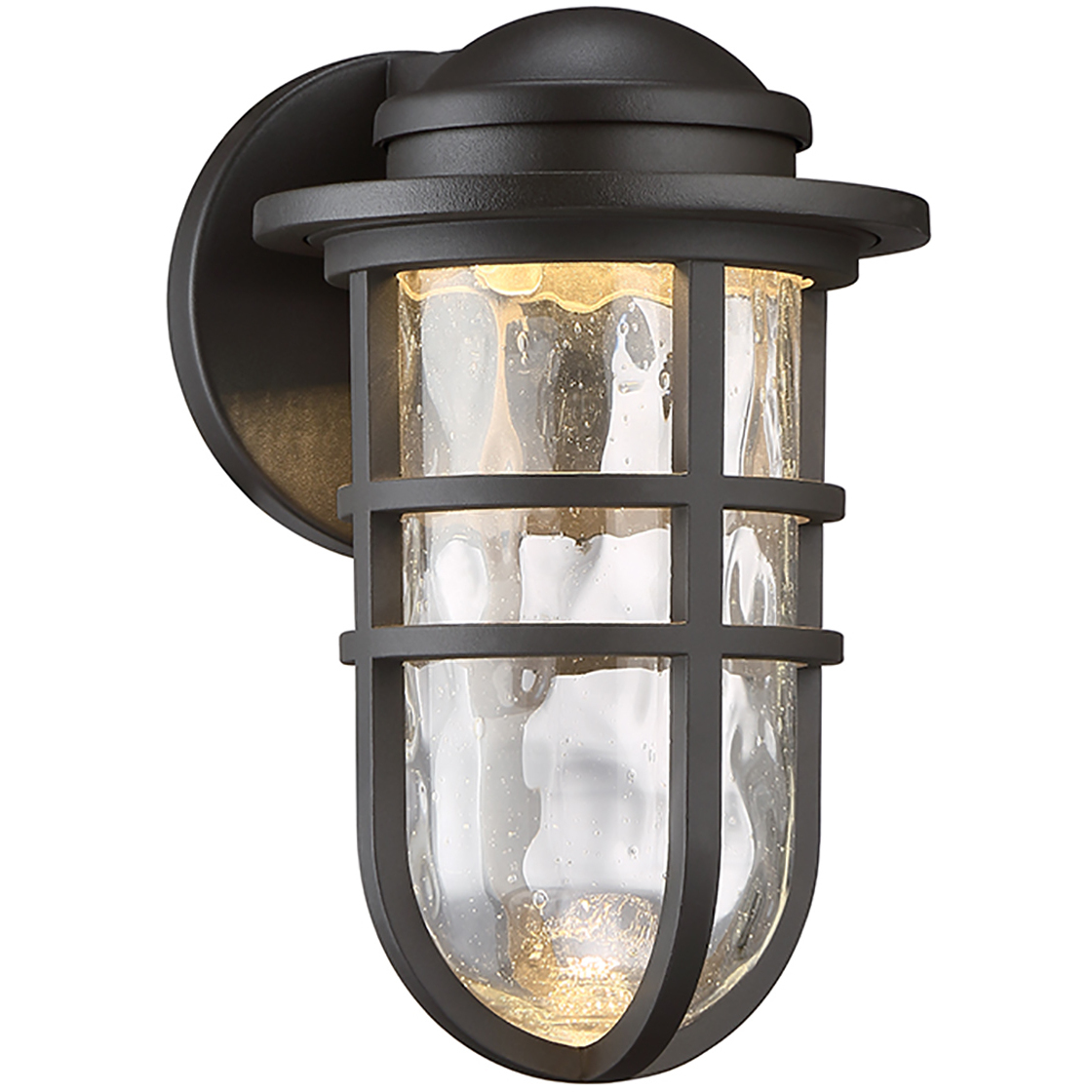 Steampunk LED 9.5 inch Bronze Outdoor Wall Light, dweLED