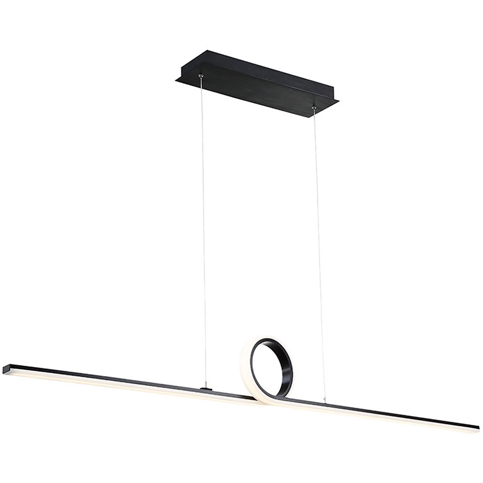 Loophole LED 2.38 inch Black Pendant Ceiling Light, dweLED
