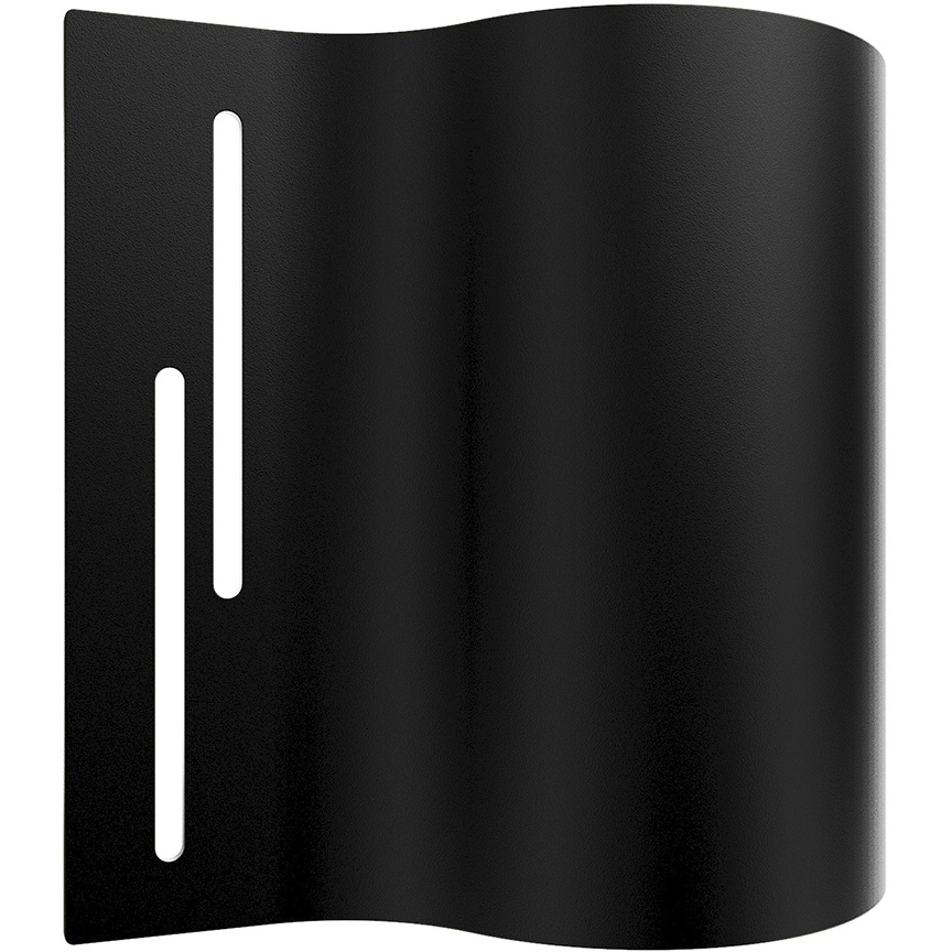 Swivet LED 8 inch Black Outdoor Wall Light, dweLED