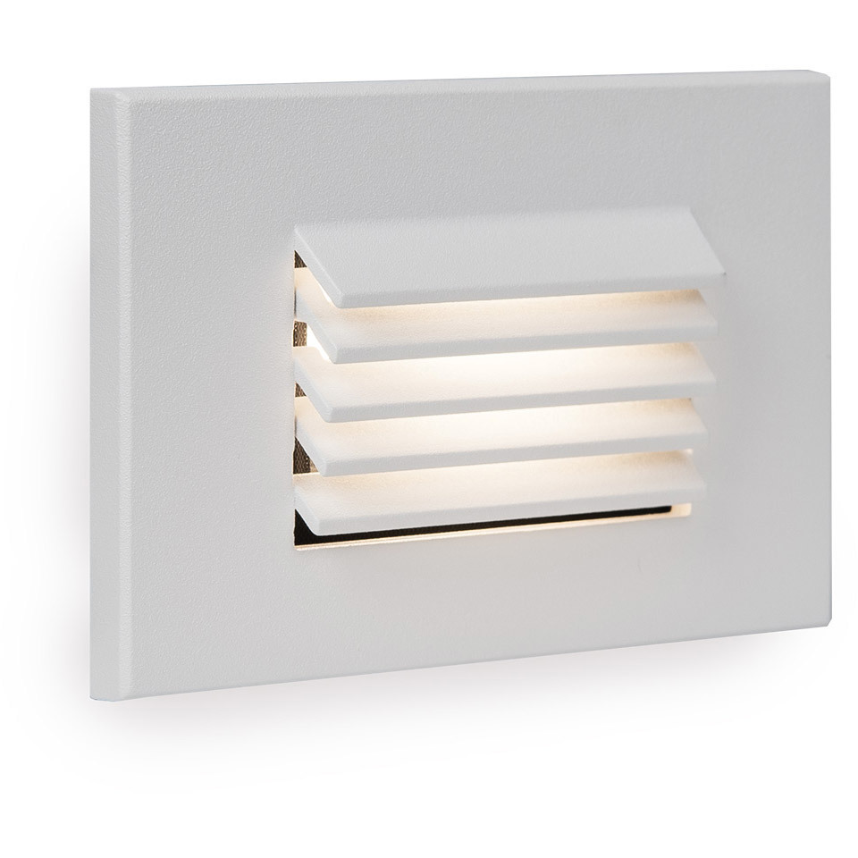 LEDme Step and Wall Lights 277 3 watt White On Aluminum Step Light in Amber