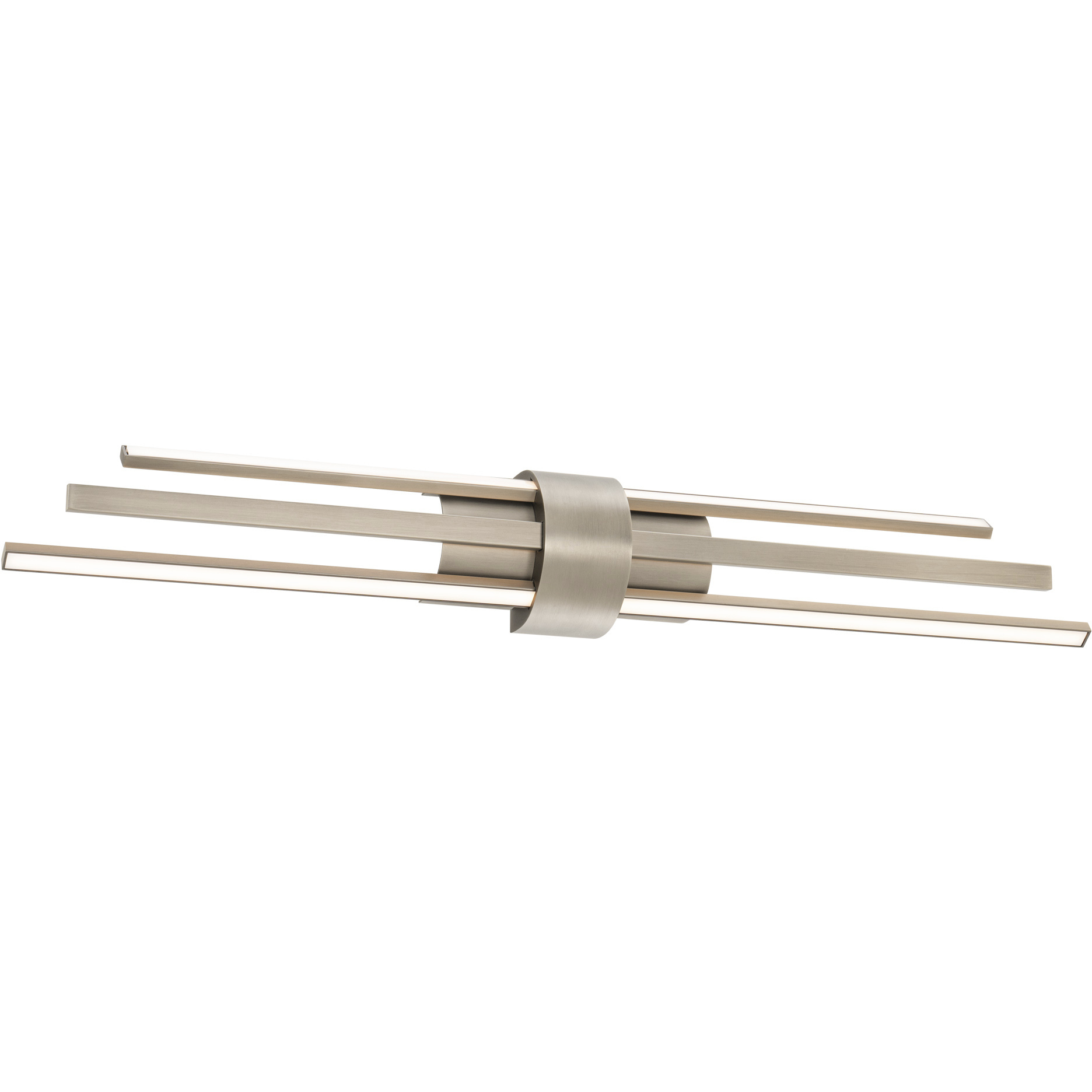 Melody LED 32 inch Brushed Nickel Bath Vanity & Wall Light, dweLED