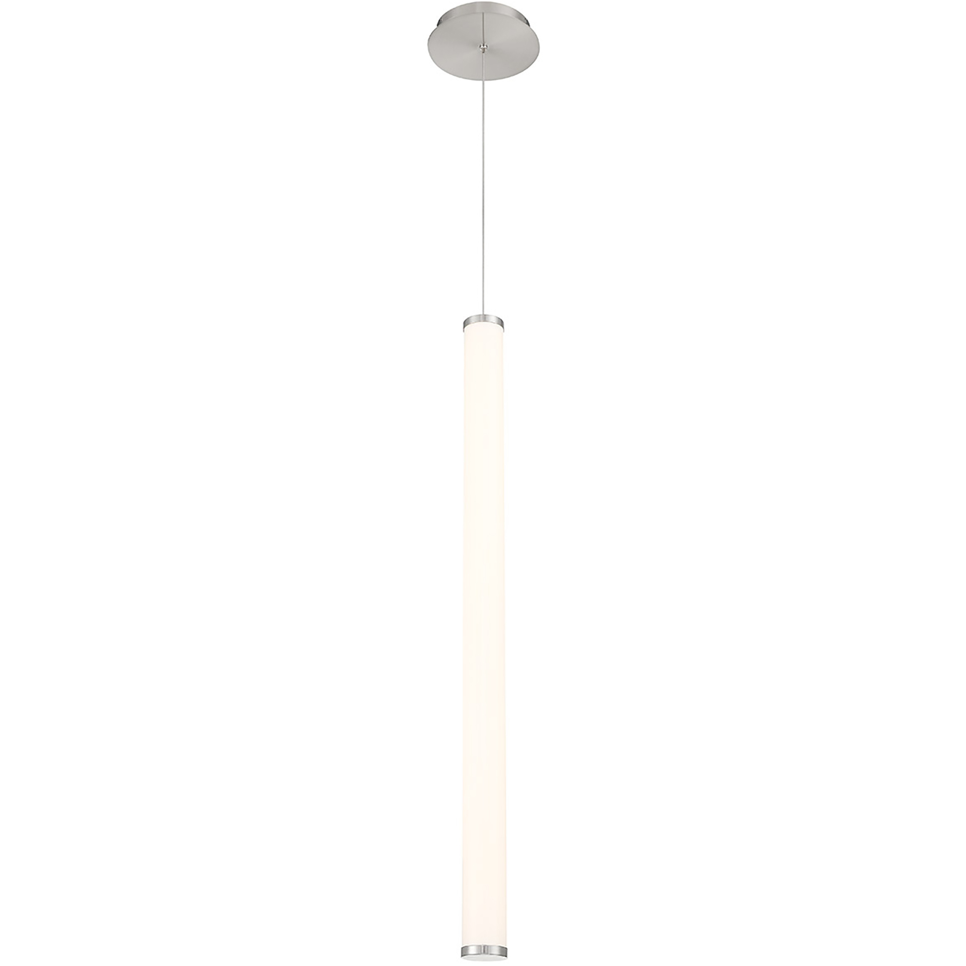 Flare LED 2.5 inch Brushed Nickel Mini-Pendant Ceiling Light, dweLED