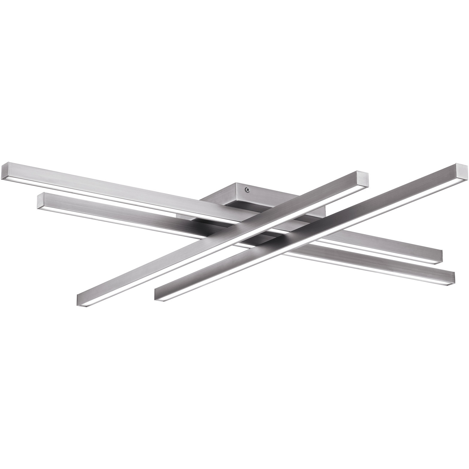 Parallax LED 32 inch Brushed Nickel Flush Mount Ceiling Light, dweLED