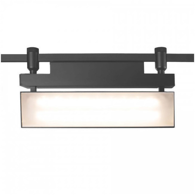 Wall Wash Luminaire 1 Light 277 Black Track Head Ceiling Light in 3500K