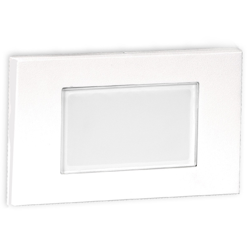 LEDme Step and Wall Lights 277 3 watt White On Aluminum Step Light
