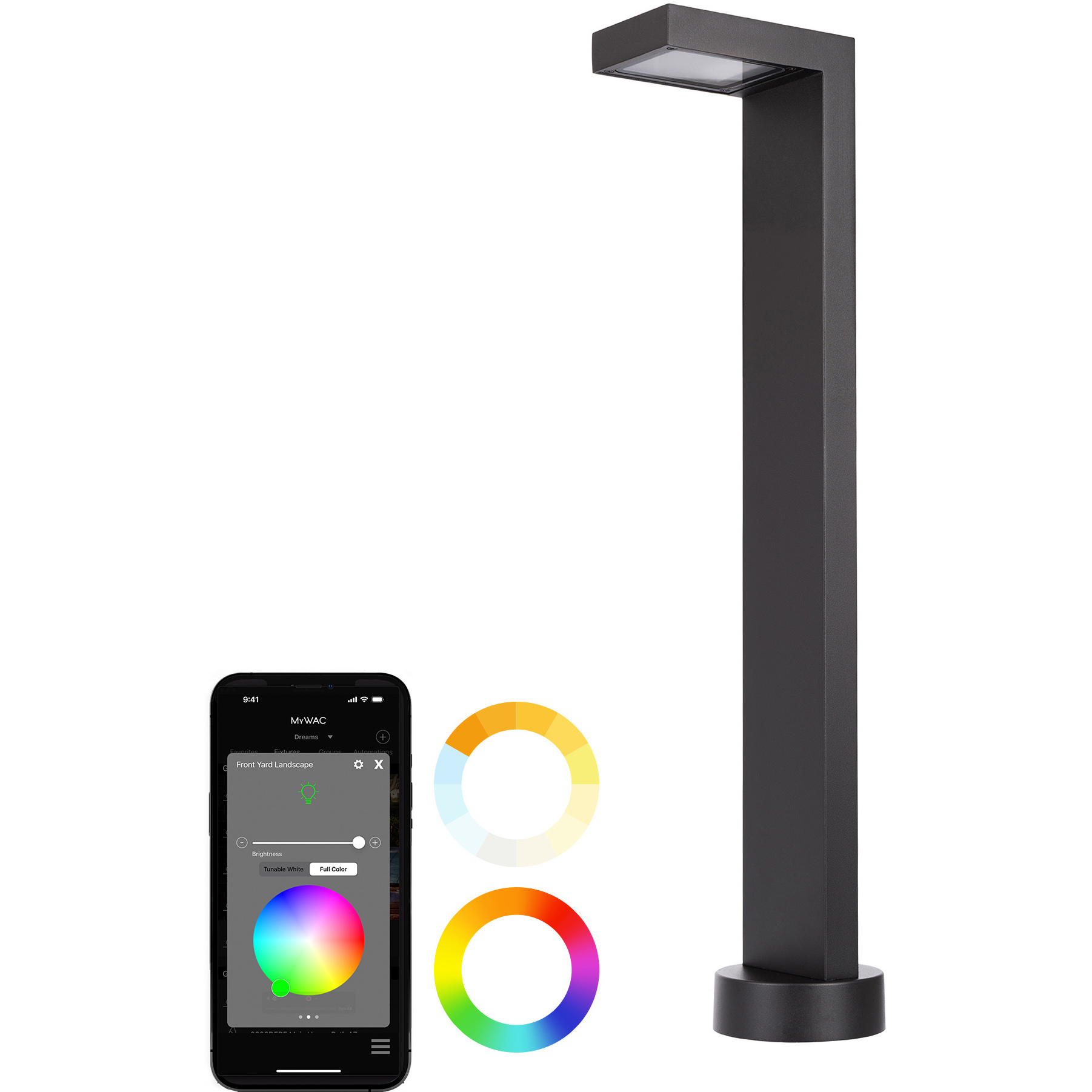 Ledge 12 7 watt Black Path and Area Light, Colorscaping