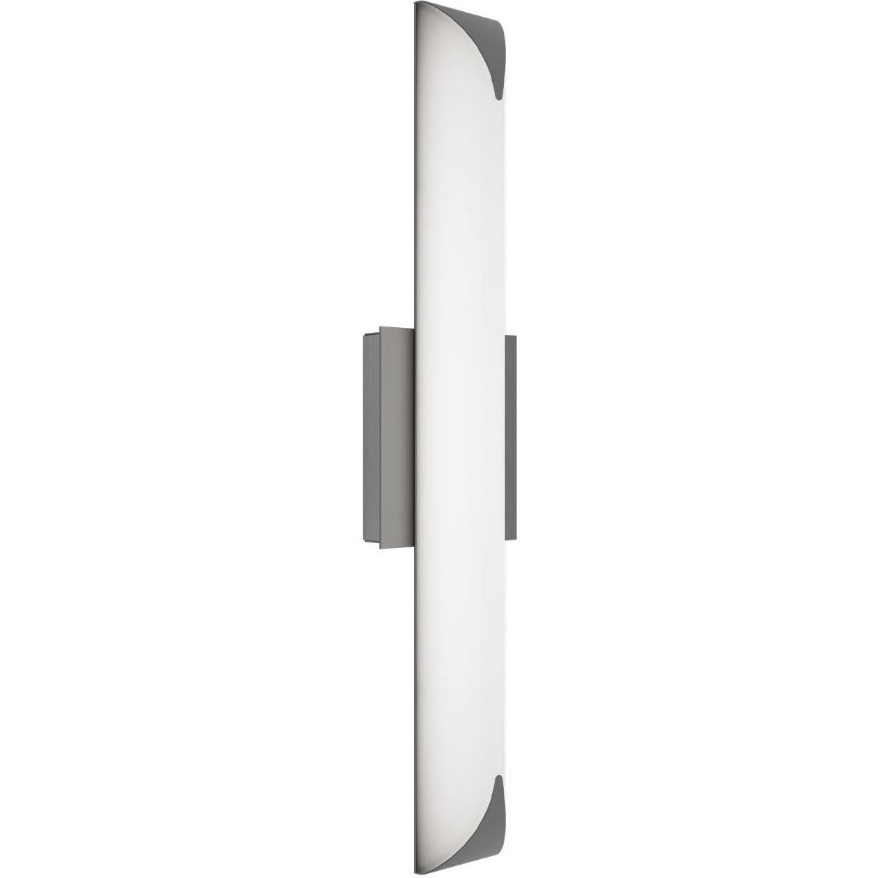 Straitaway LED 24 inch Brushed Nickel Bath Vanity & Wall Light in 3000K, dweLED