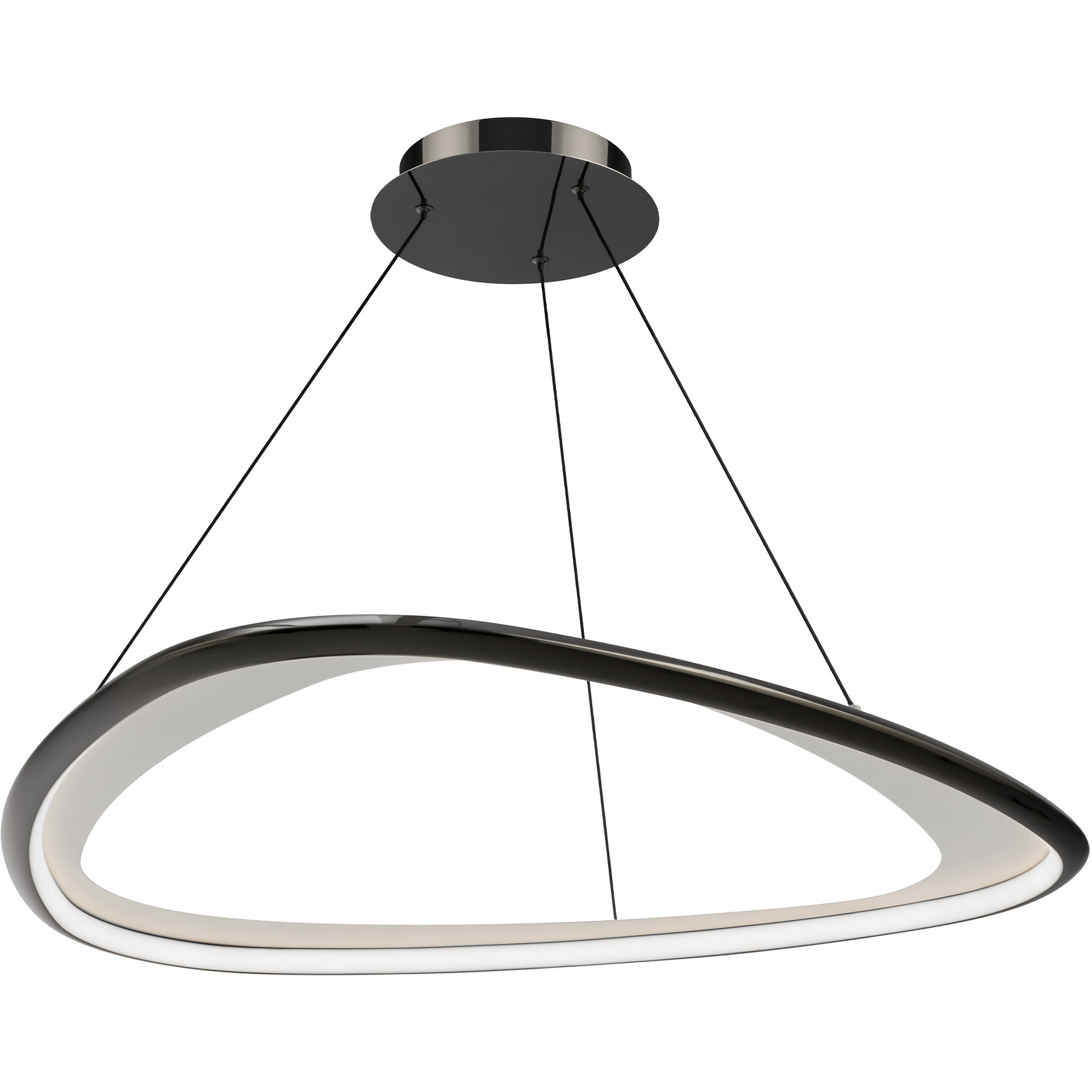 WAC Lighting PD-41433-40-BC Oyster LED 33 inch Black Chrome