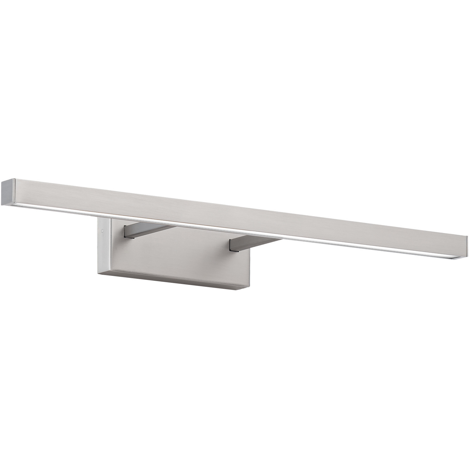 Parallax LED 18 inch Brushed Nickel Bath Vanity & Wall Light in 2700K, dweLED
