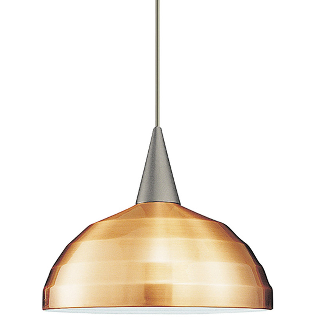 WAC Lighting PLD F4 404LEDCO BN Cosmopolitan LED 6.5 inch Brushed Nickel Pendant Ceiling Light