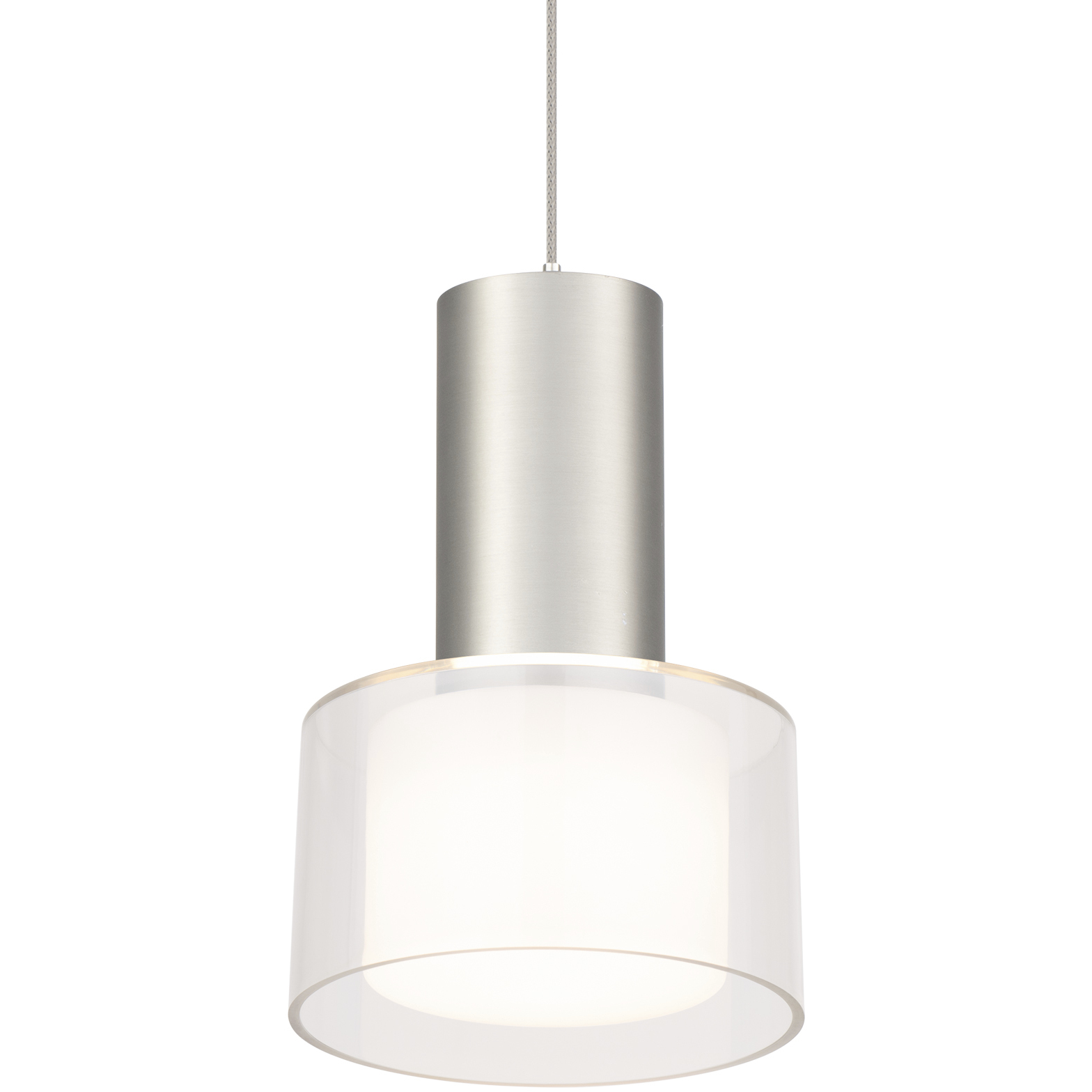 Twist-N-Lite LED 5 inch Brushed Nickel Mini-Pendant Ceiling Light, WAC Limited