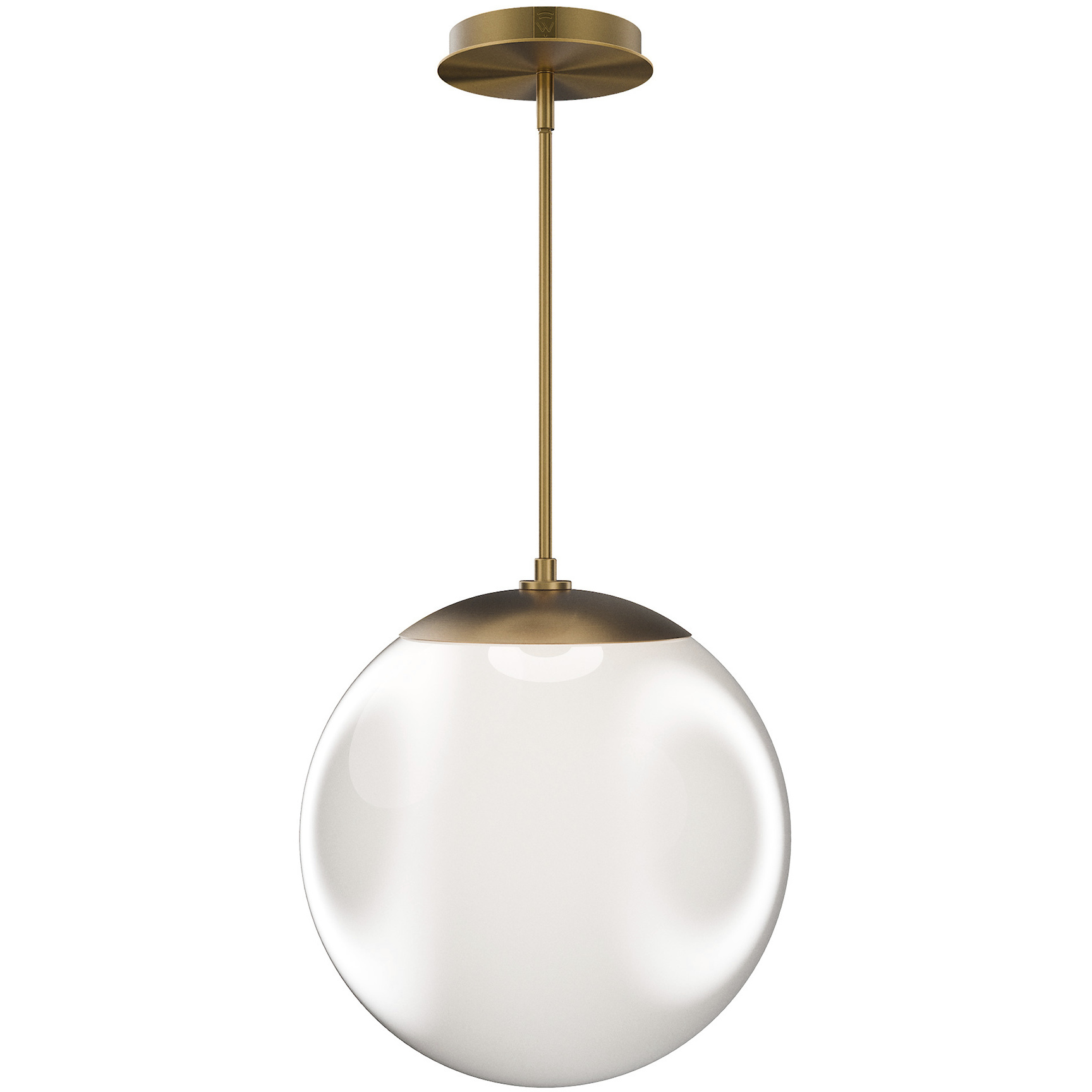 Honeymooner LED 13.75 inch Aged Brass Pendant Ceiling Light, dweLED