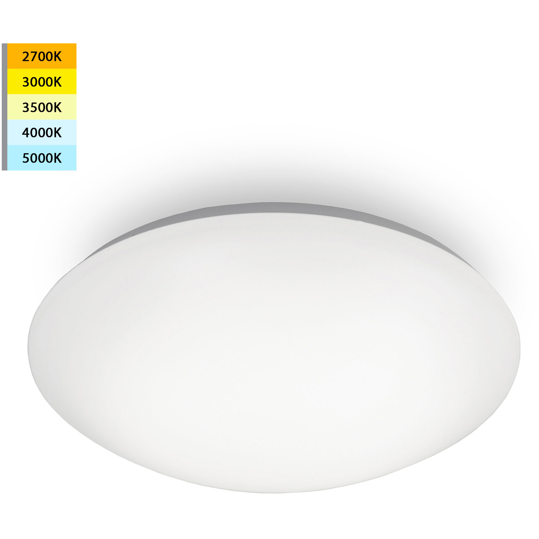 Glo LED 11.75 inch White Flush Mount Ceiling Light in 2700K, WAC Limited