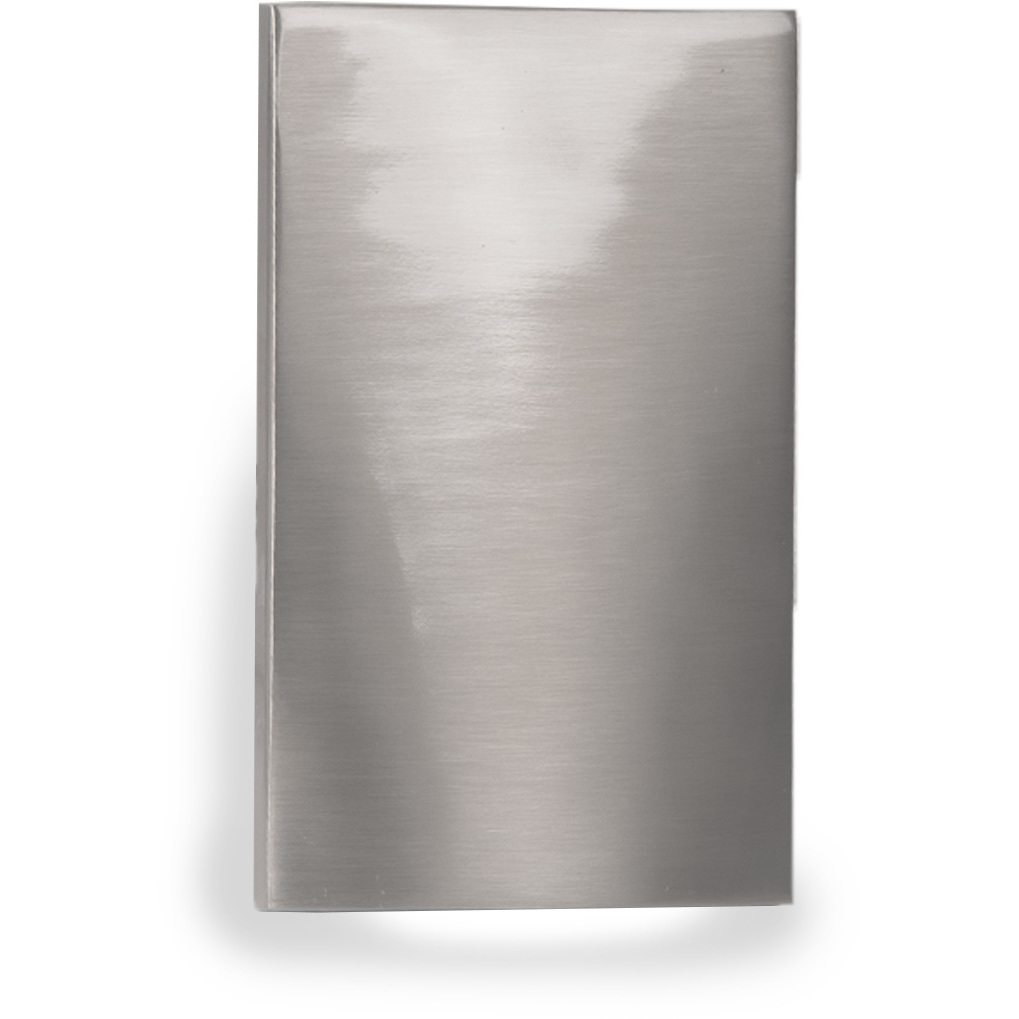 LEDme Step and Wall Lights 277 3 watt Brushed Nickel Step Light in Amber