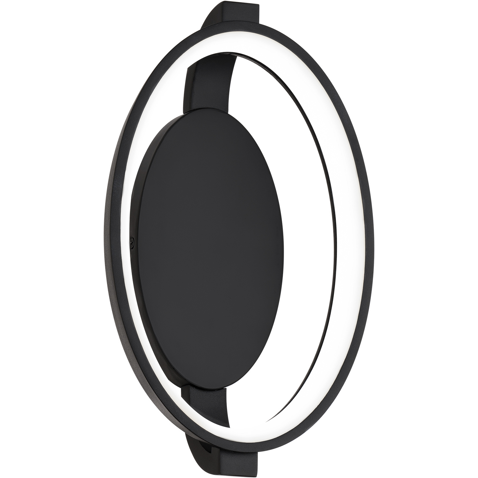 Solitaire Wall Sconce Wall Light in Black, dweLED
