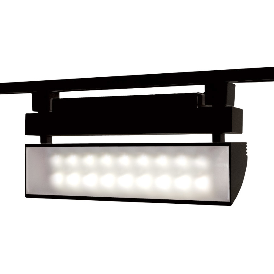 Wall wash track lighting top