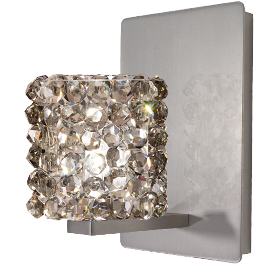WAC Lighting Eternity Jewelry Haven 1 Light Wall Sconce in Brushed