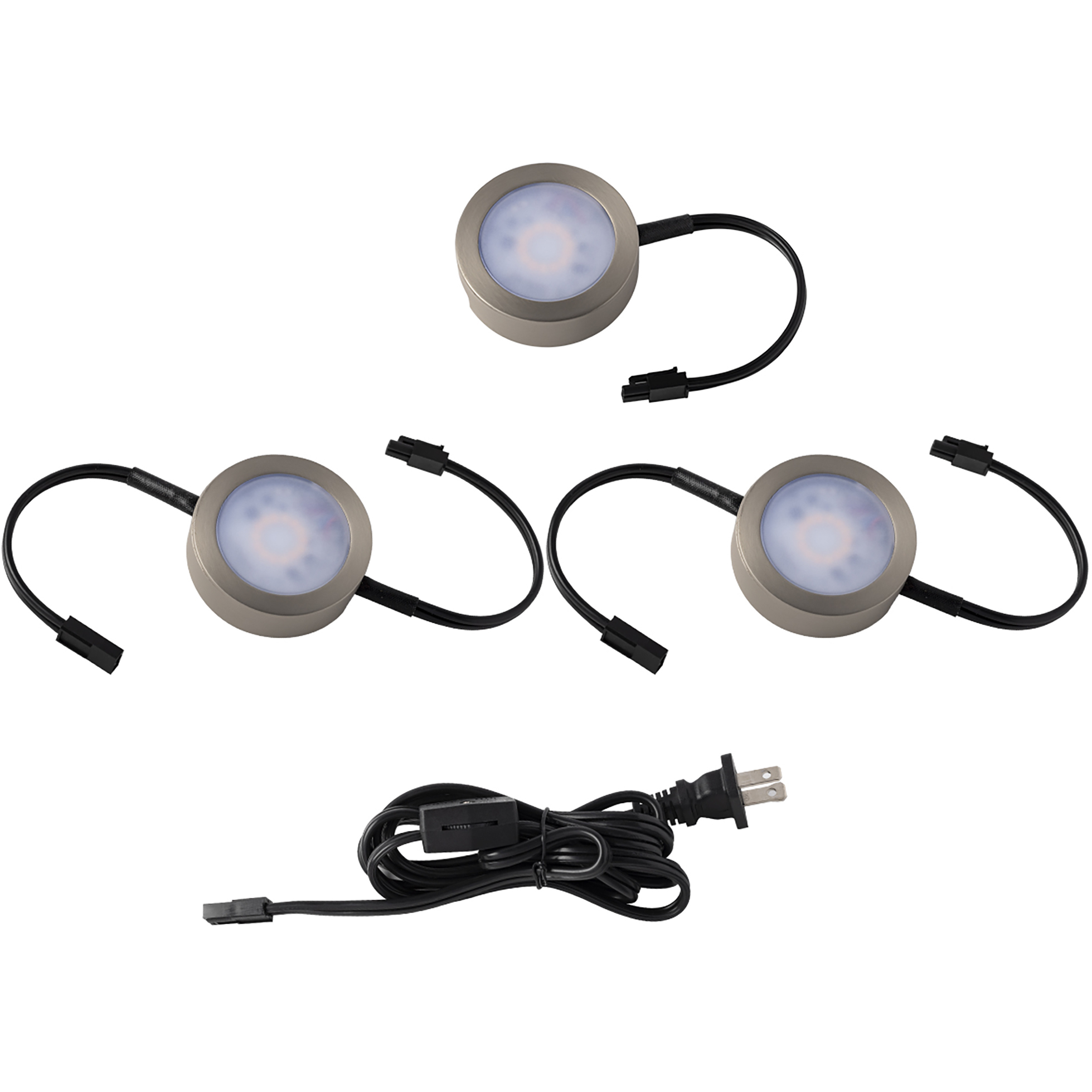 CCT Puck 120 LED 8.25 inch Brushed Nickel Puck Light
